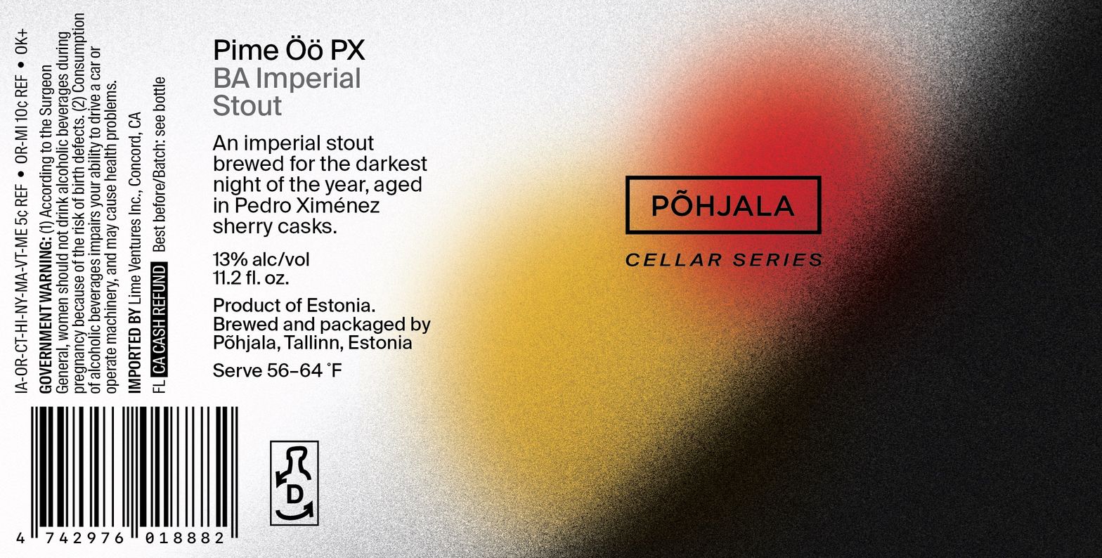 Pime Öö PX label