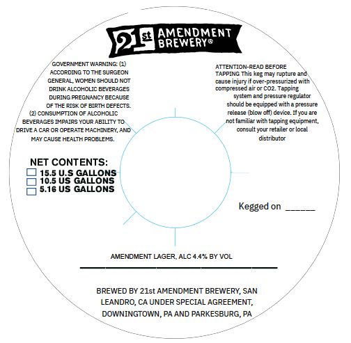 Amendment Lager label