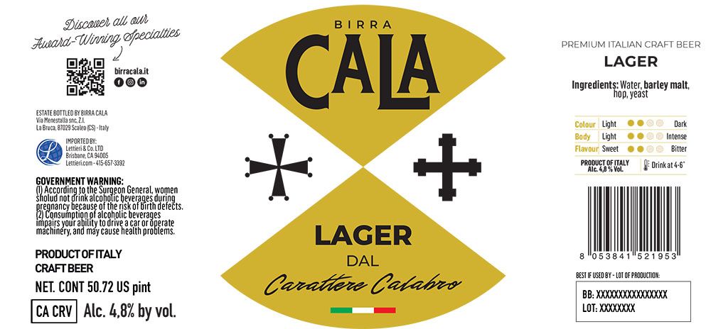 Cala Lager label