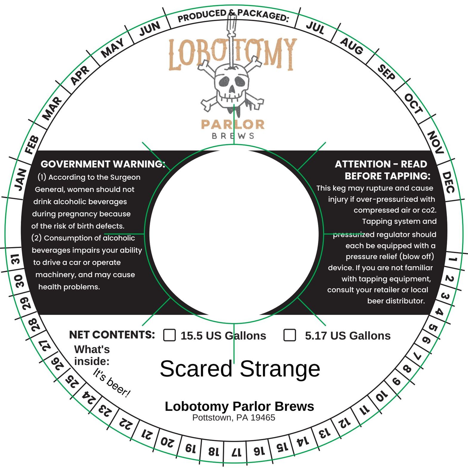 Scared Strange label
