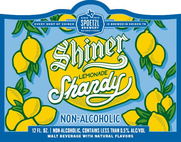 Shiner Lemonade Shandy Non-Alcoholic label