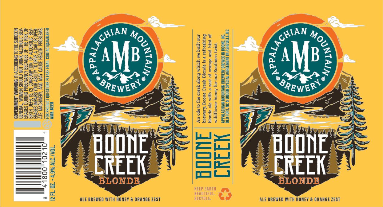 Boone Creek Blonde label