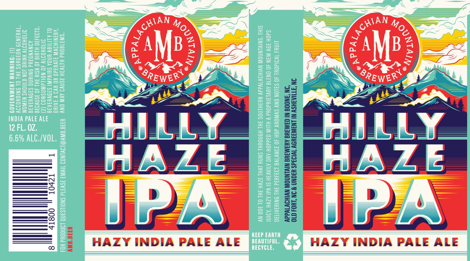 Hilly Haze IPA label