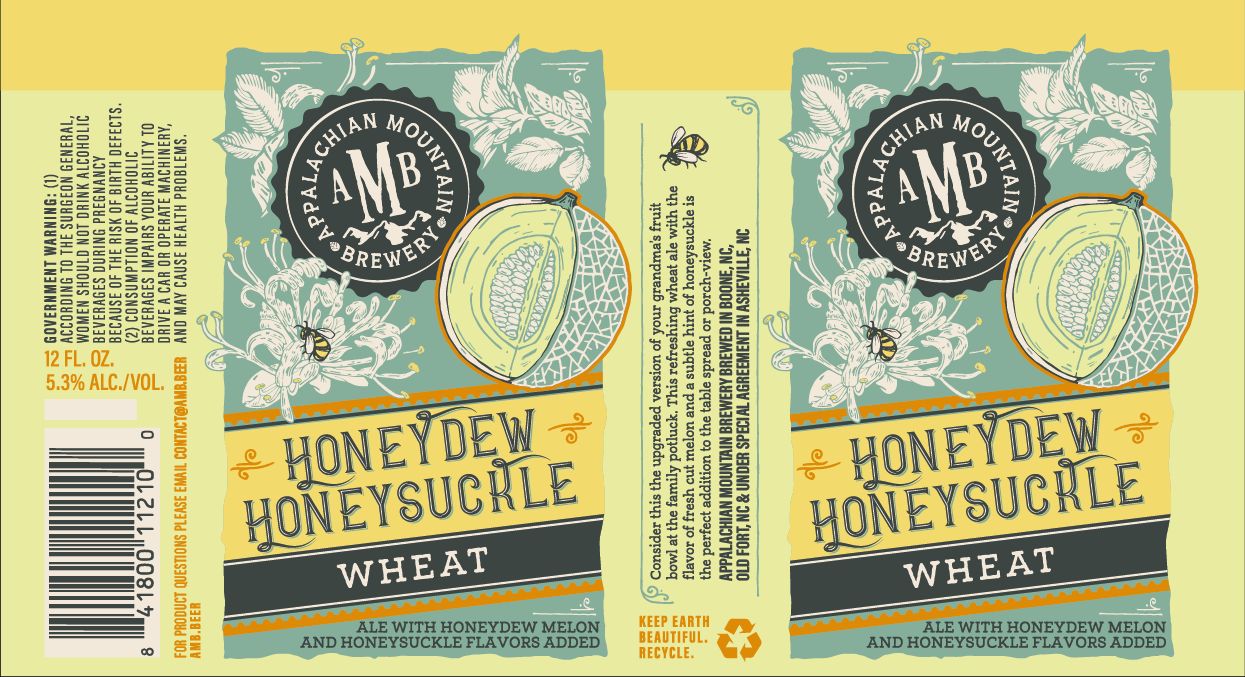 Honeydew Honeysuckle Wheat label