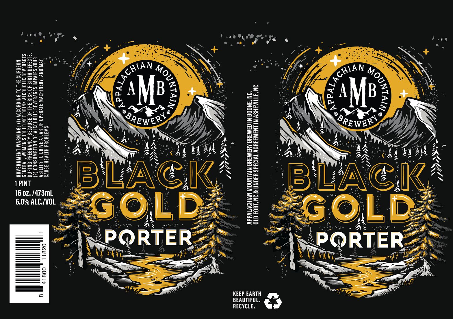 Black Gold Porter label