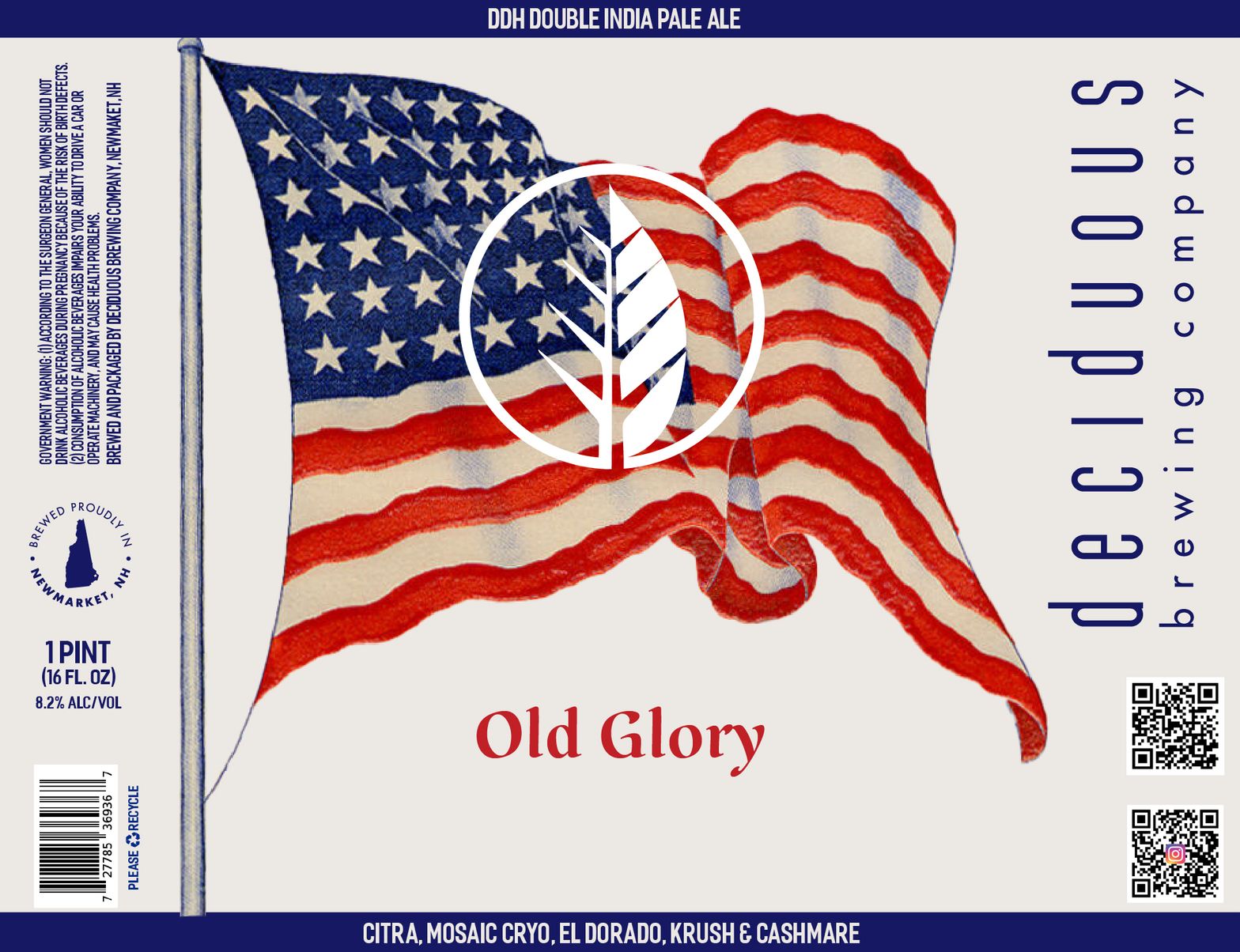 Old Glory label