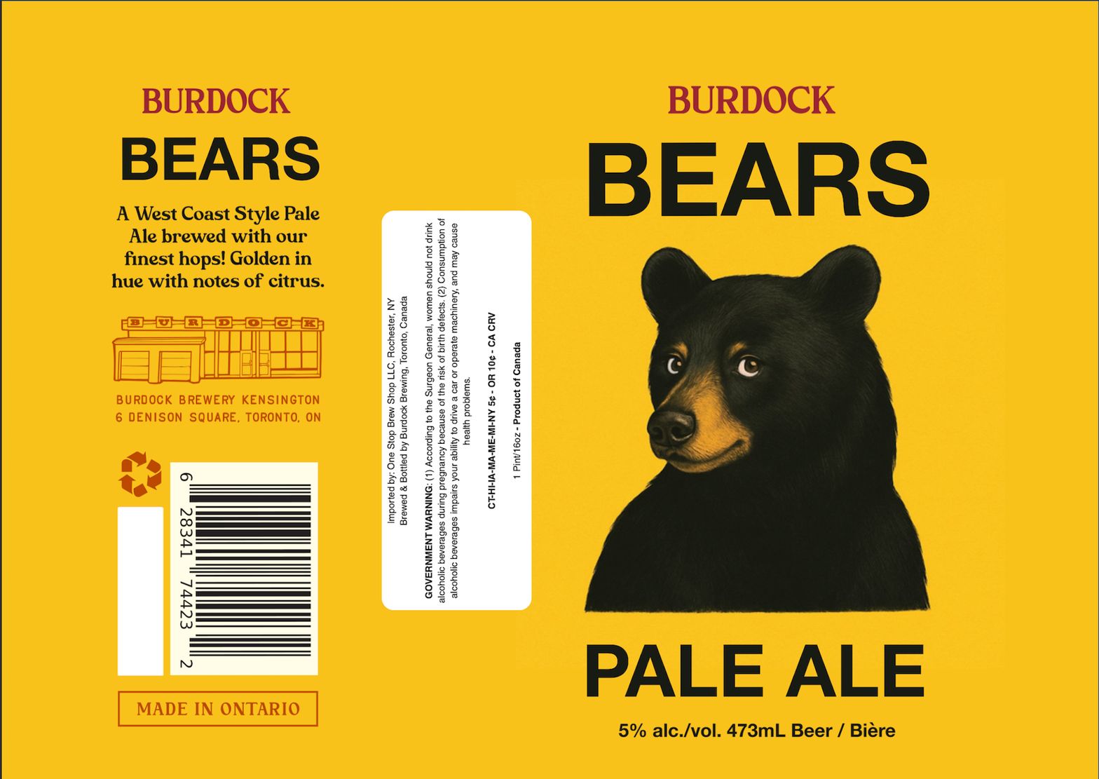 Bears Pale Ale label