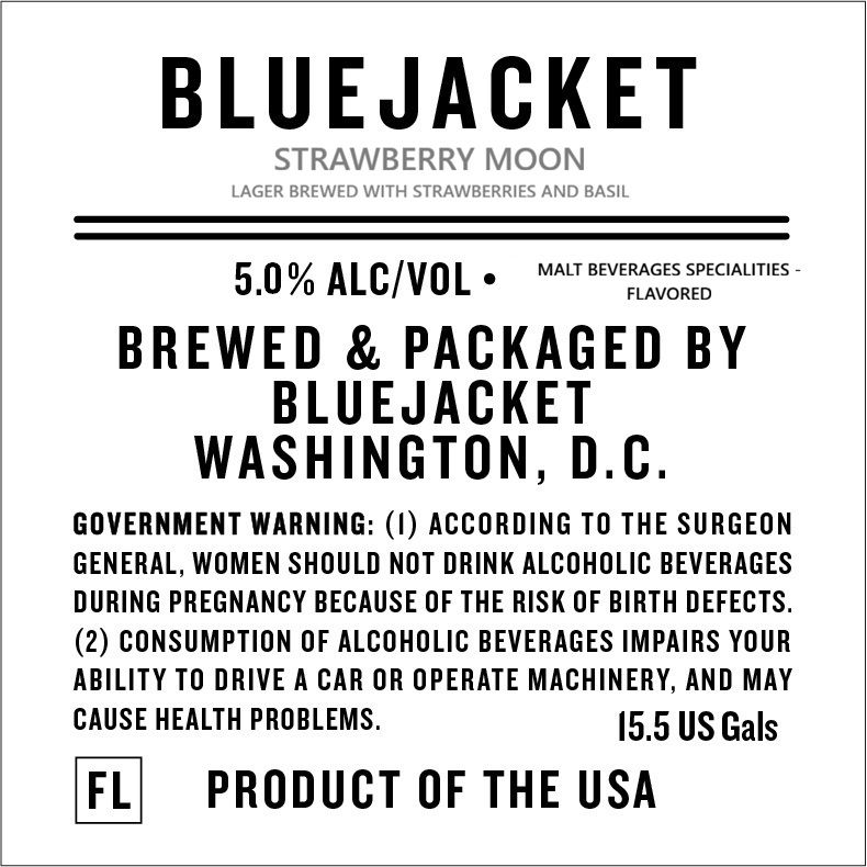 Strawberry Moon label