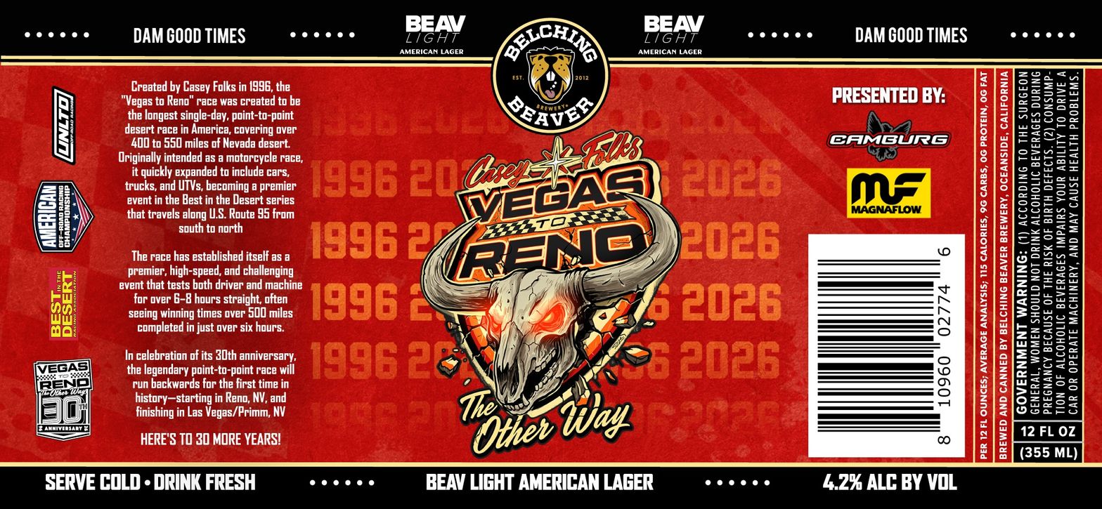 Casey Folks Vegas To Reno label