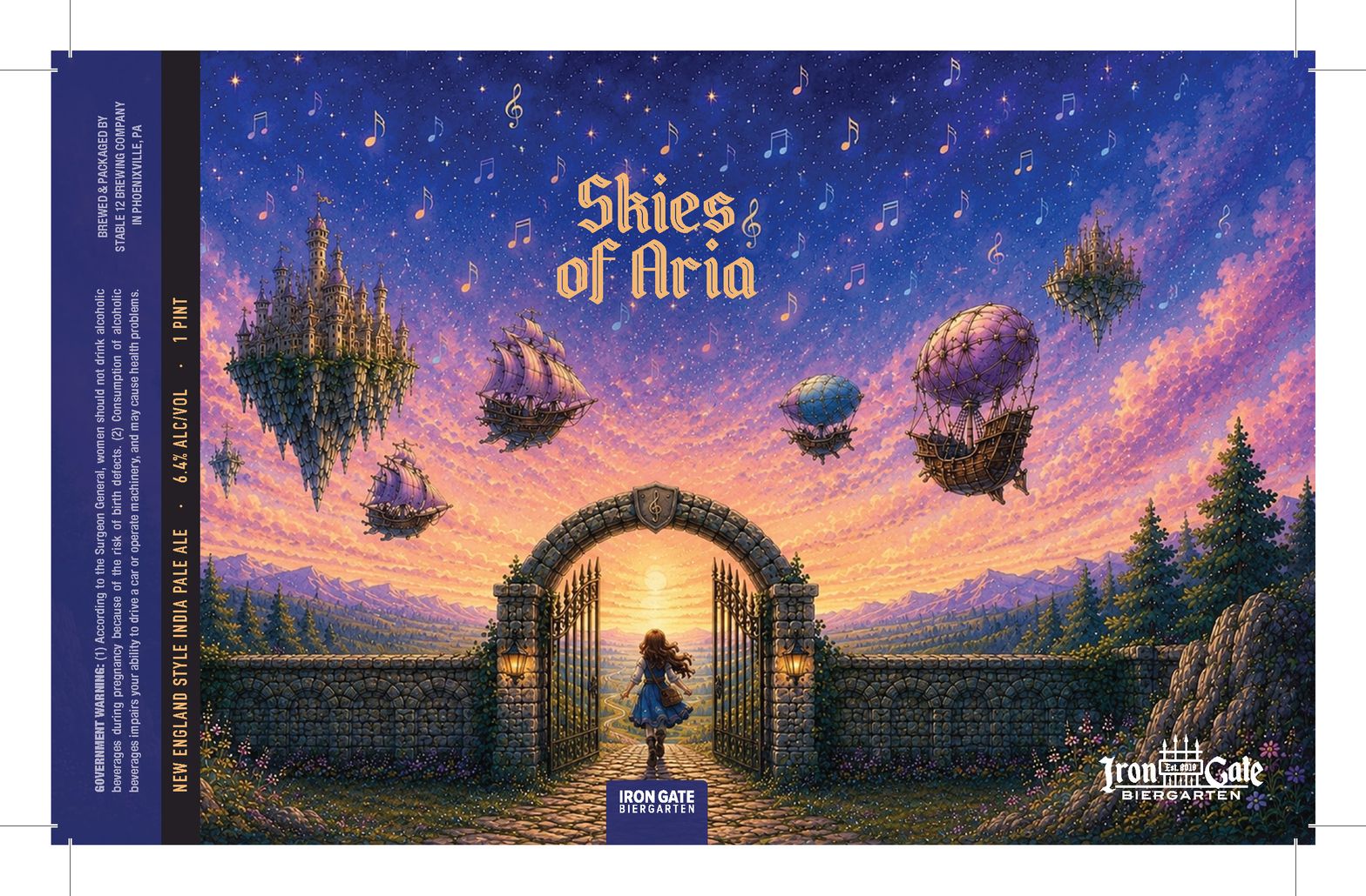Skies of Aria label