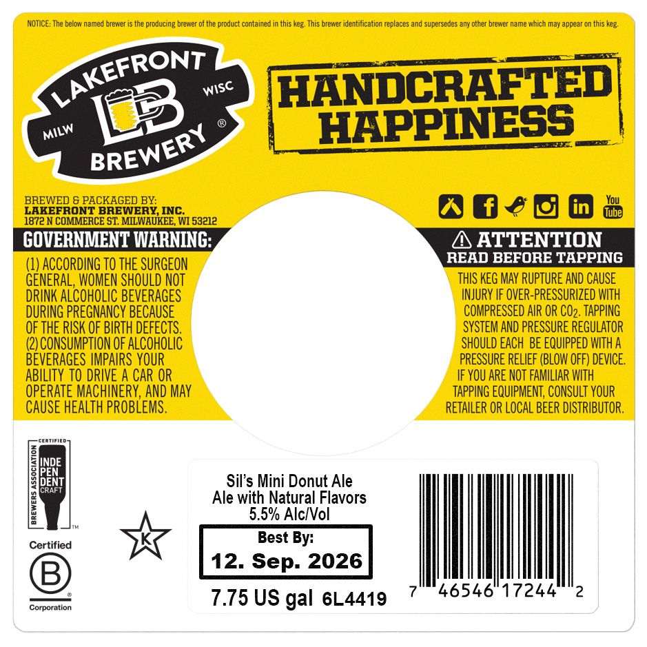 Sil's Mini Donut Ale label