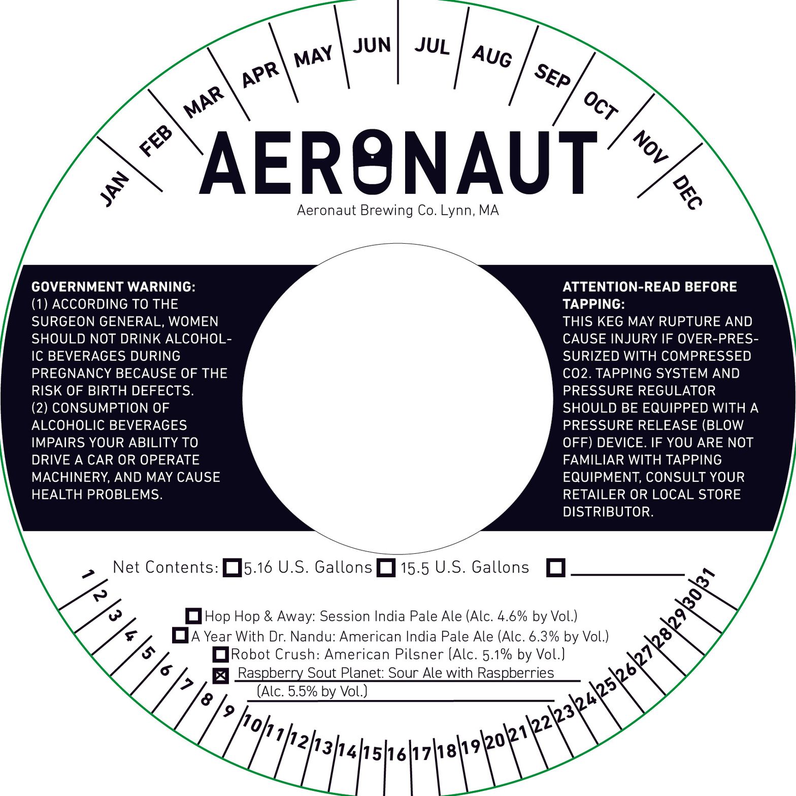 Raspberry Sour Planet label