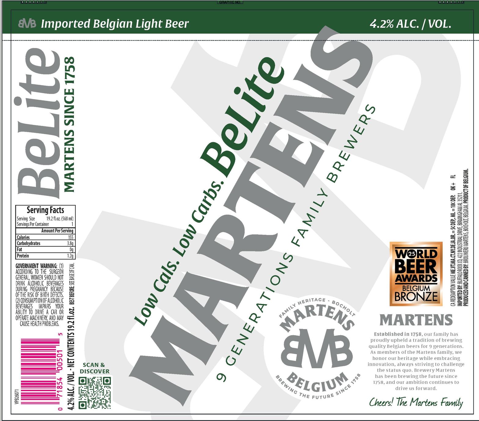 BeLite label