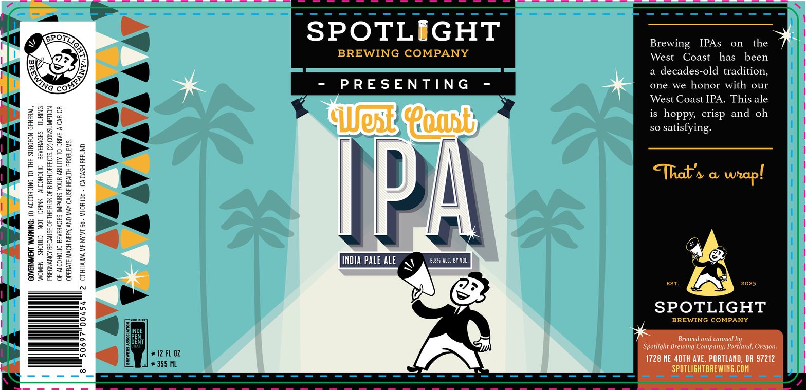 West Coast IPA label