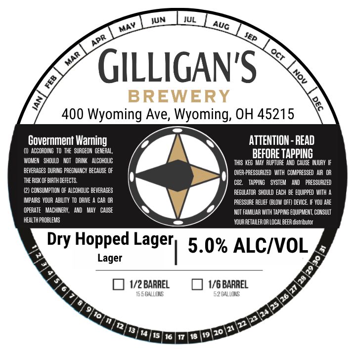 Dry Hopped Lager label