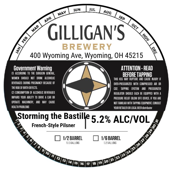 Storming the Bastille label