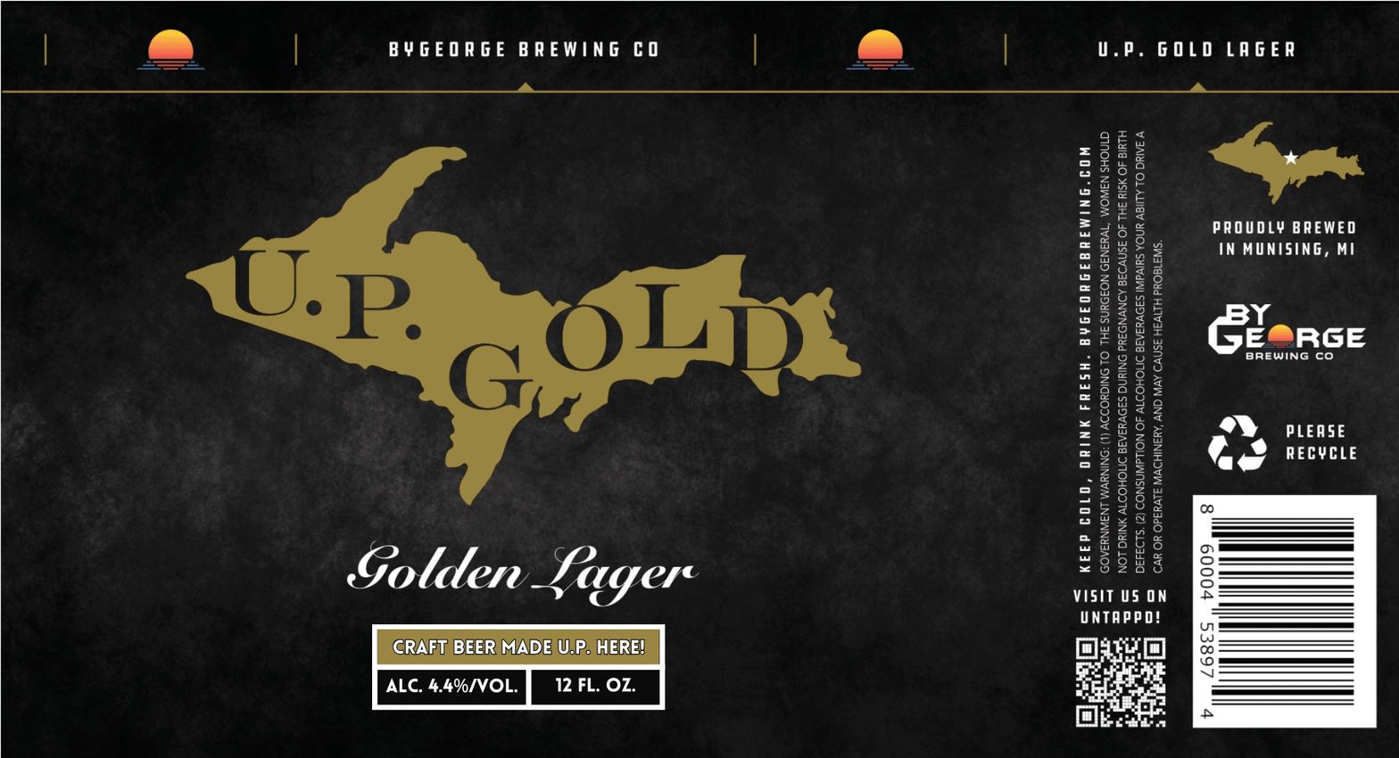 U.P. Gold label