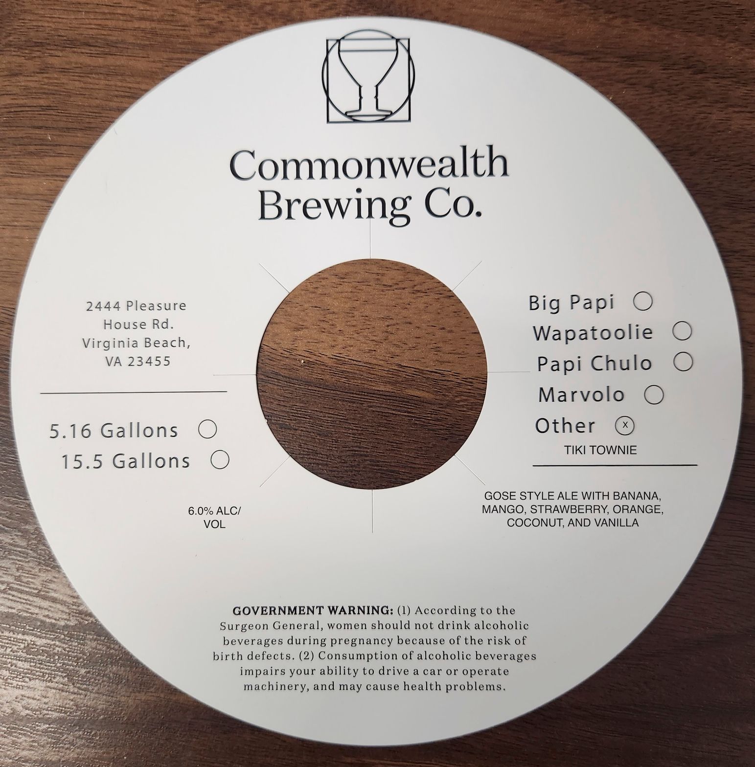 Tiki Townie label