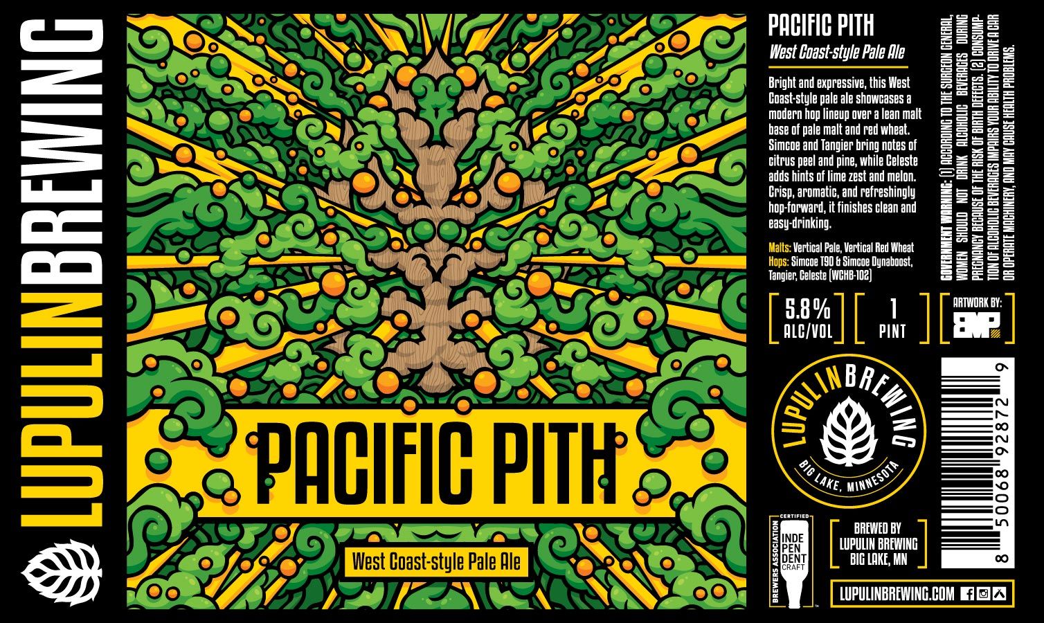 Pacific Pith label