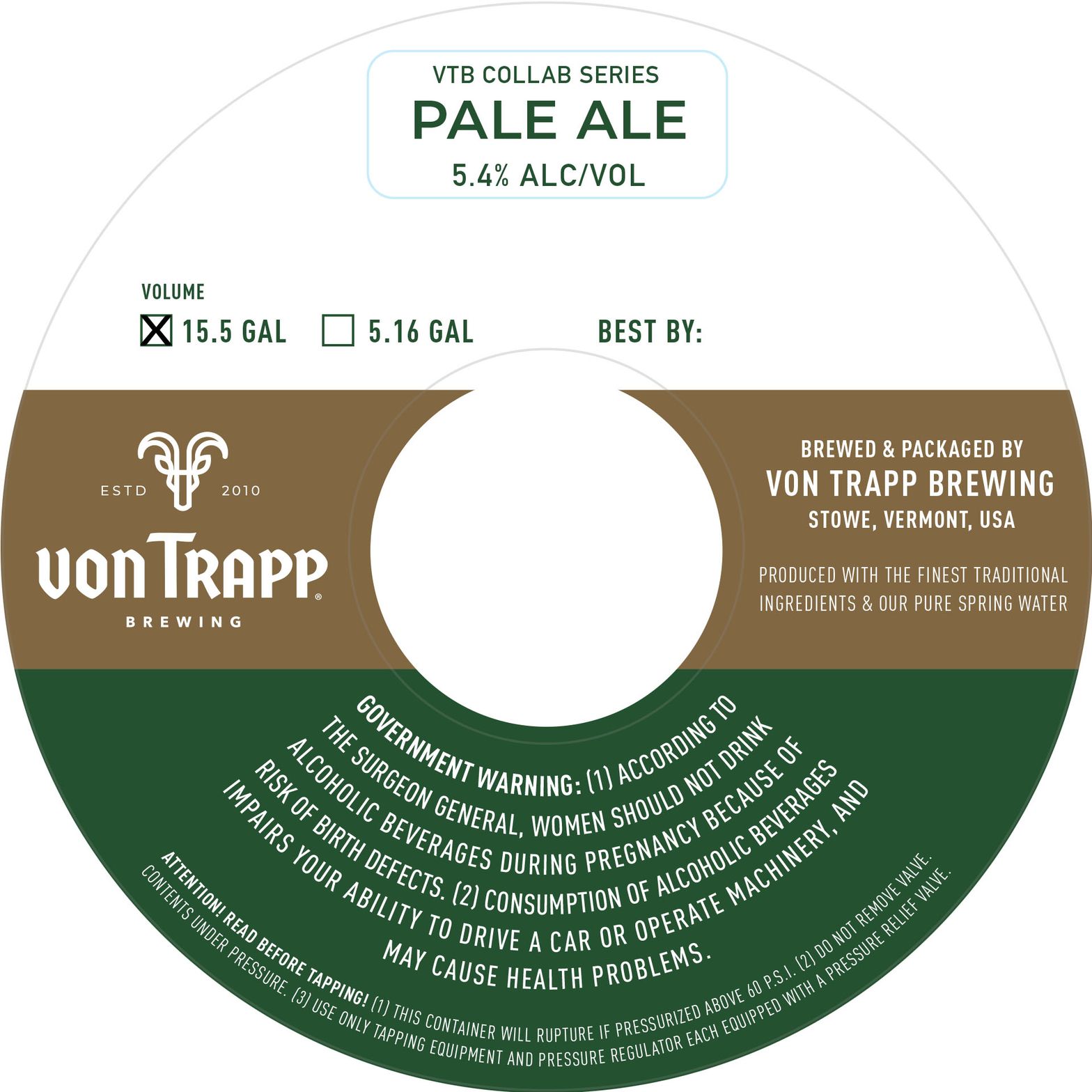 VTB Collab Series Pale Ale label