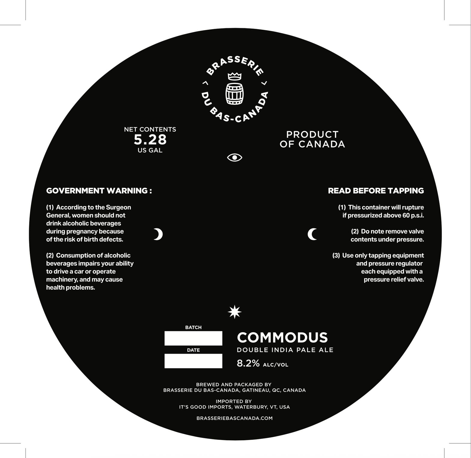 Commodus label