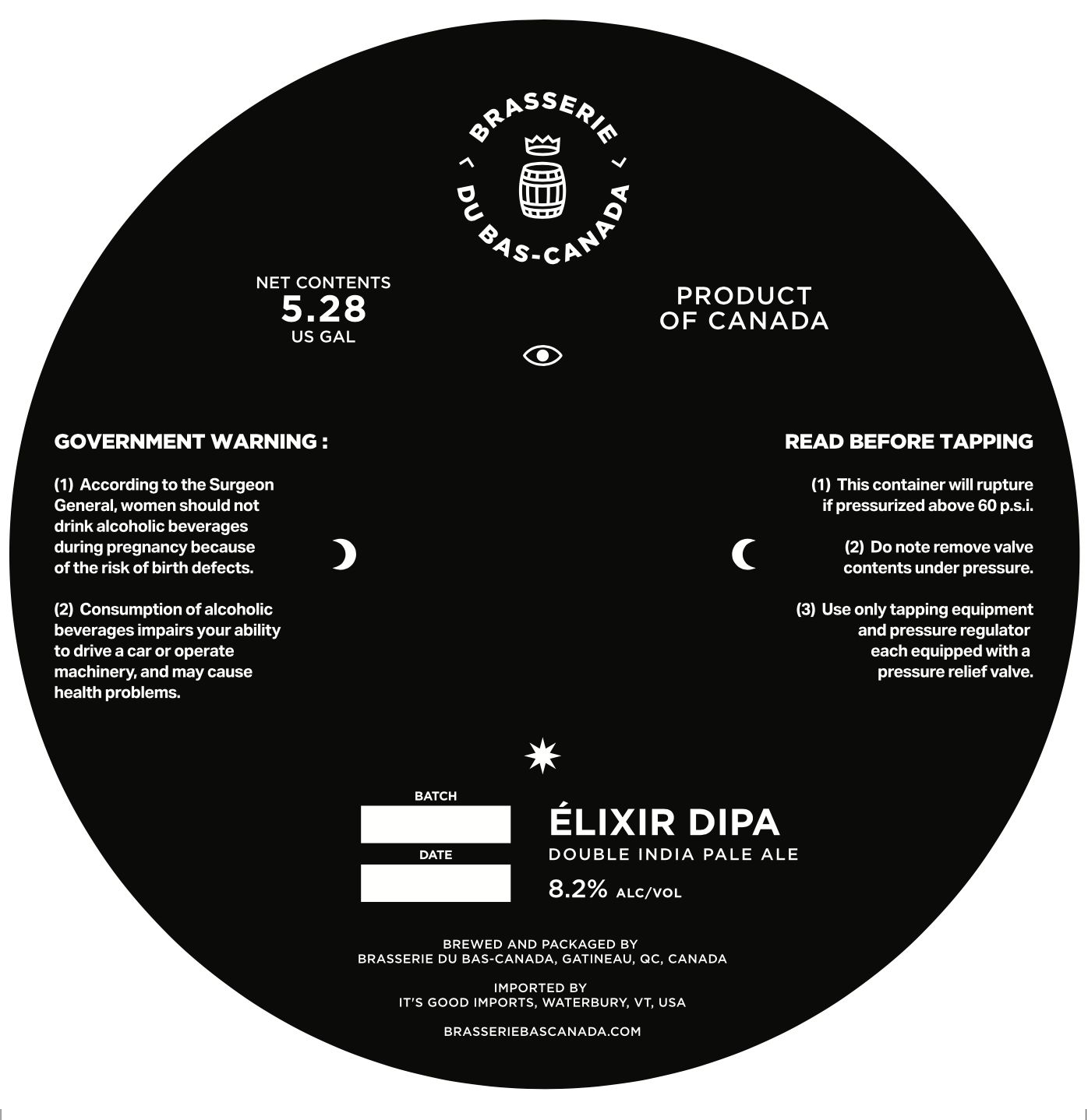 Élixir DIPA label