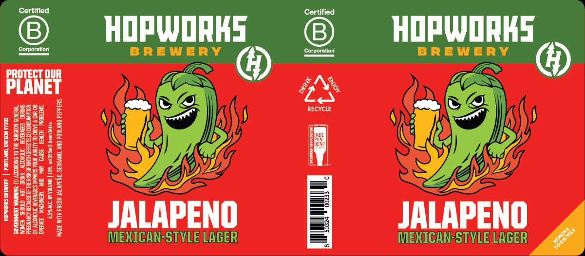 Jalapeno Mexican-Style Lager label