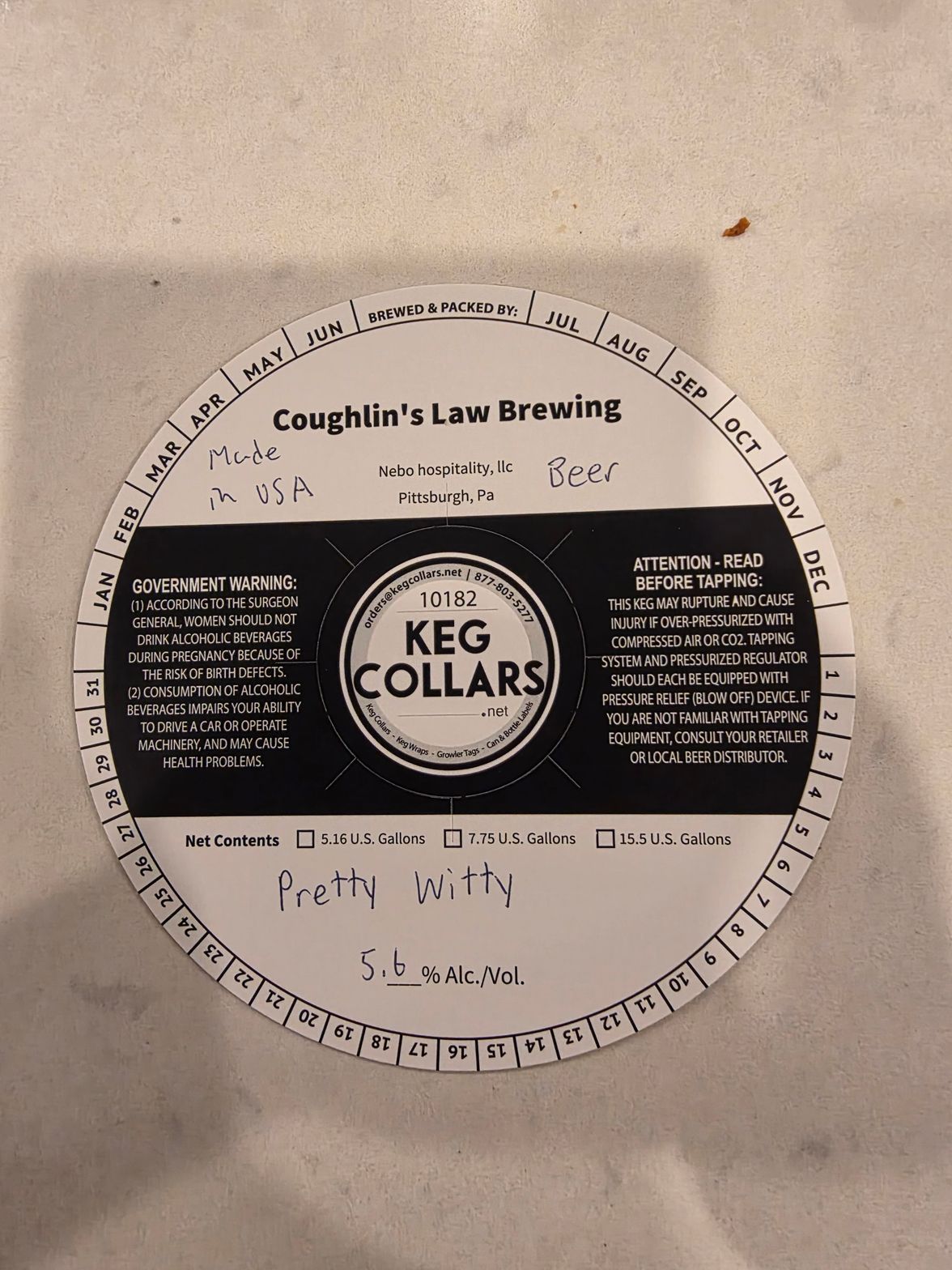 Pretty Witty label