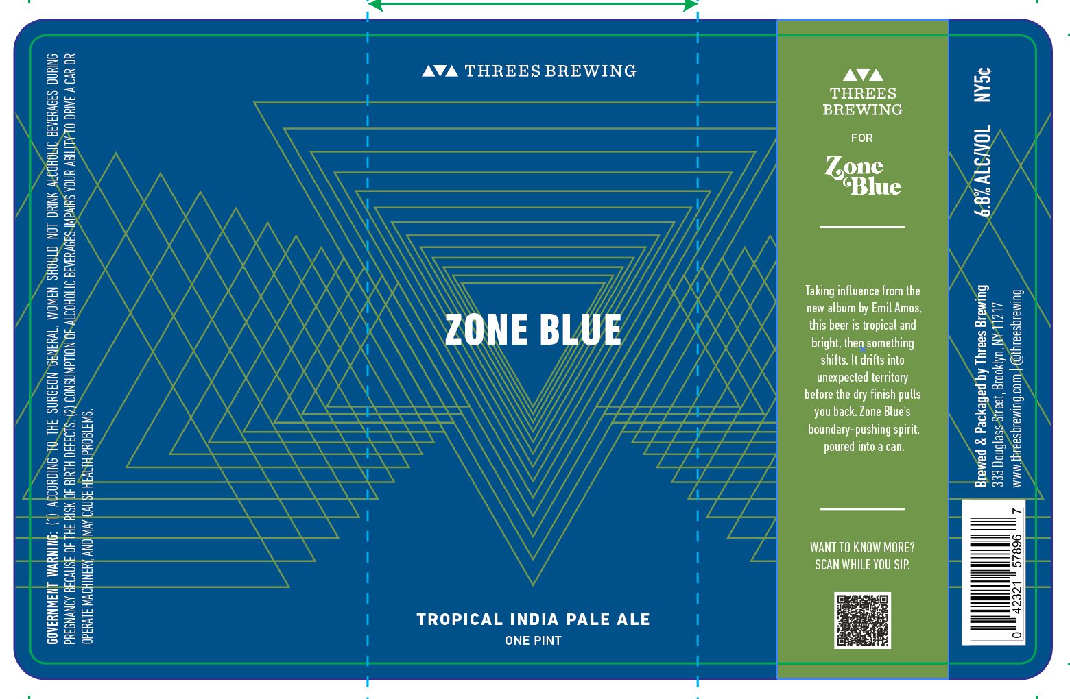 Zone Blue label