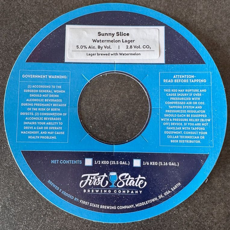 Sunny Slice label