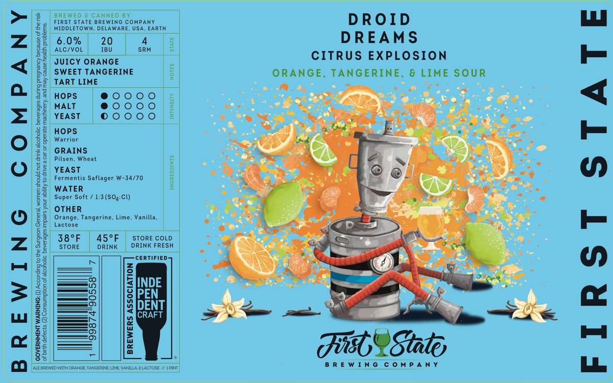 Droid Dreams Citrus Explosion label