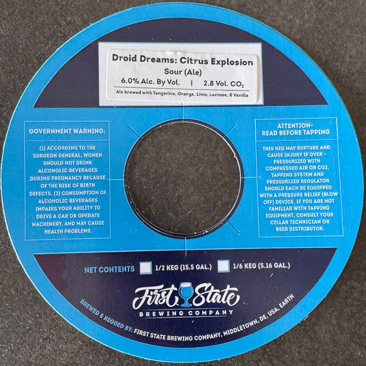 Droid Dreams: Citrus Explosion label