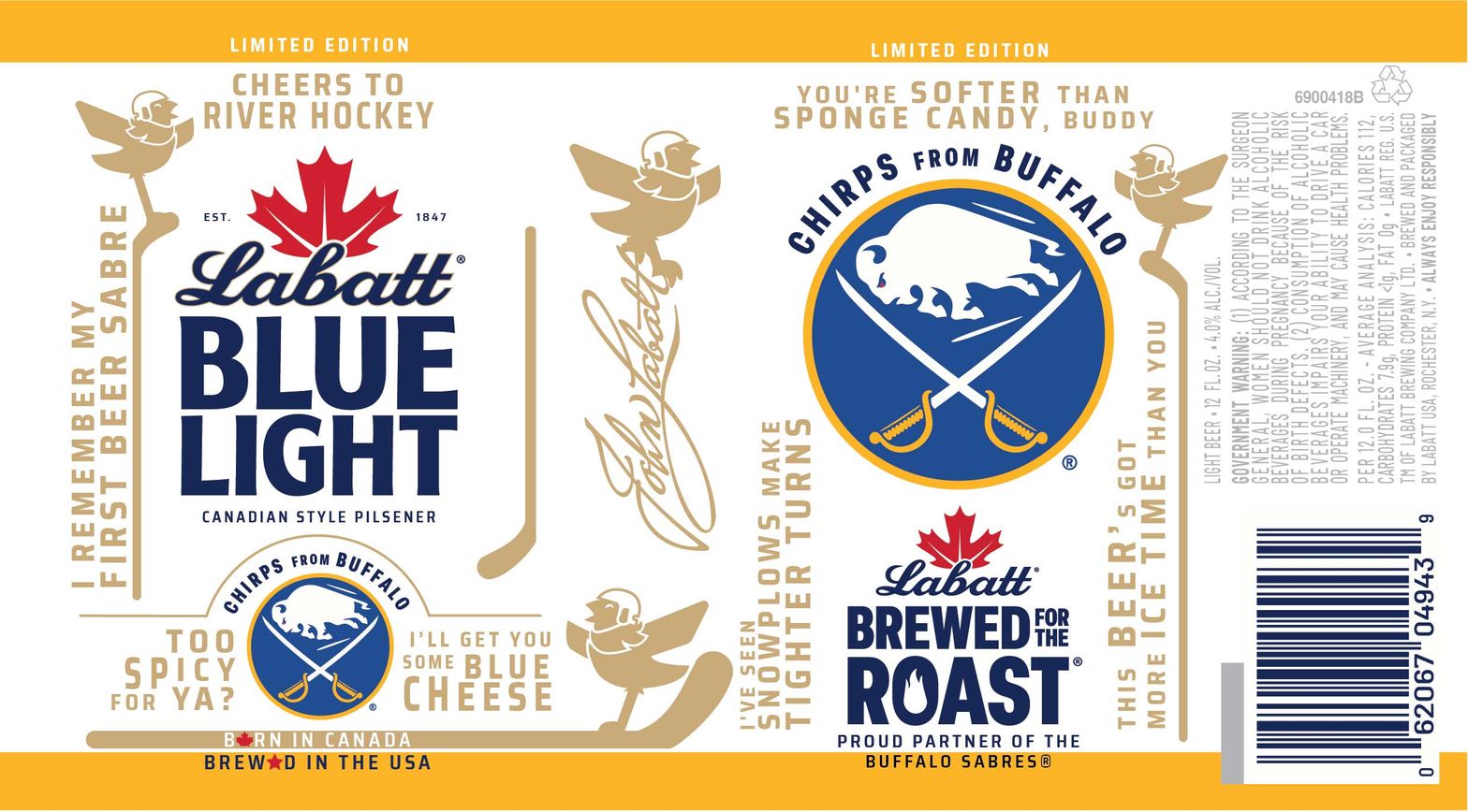 Labatt Blue Light label