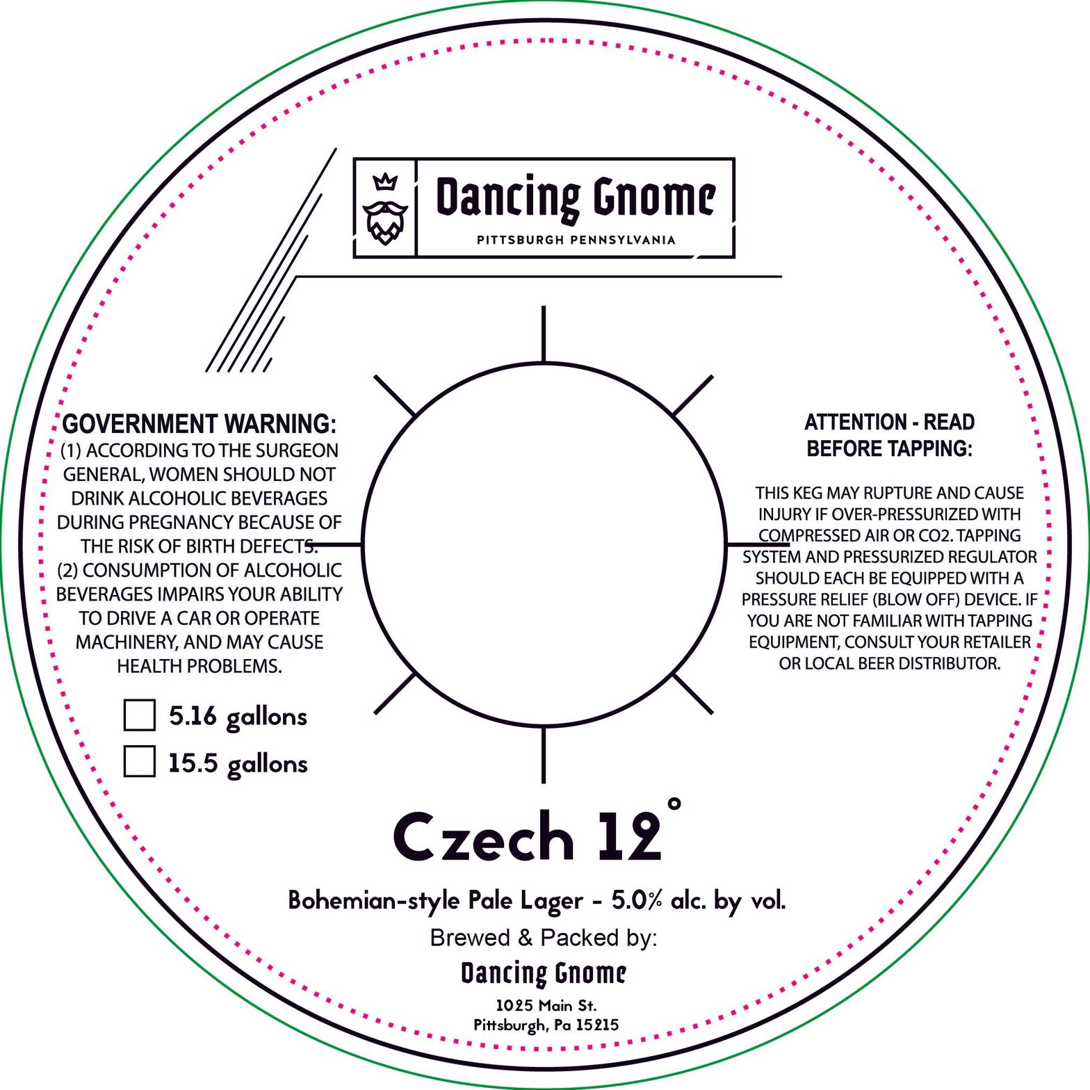 Czech 12° label
