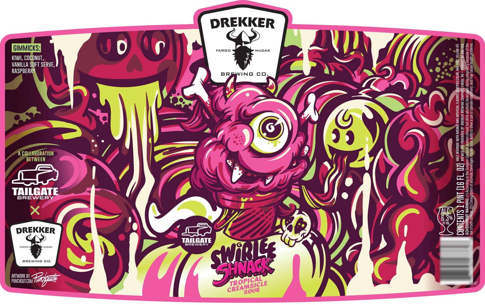 Swirlee Shnack label