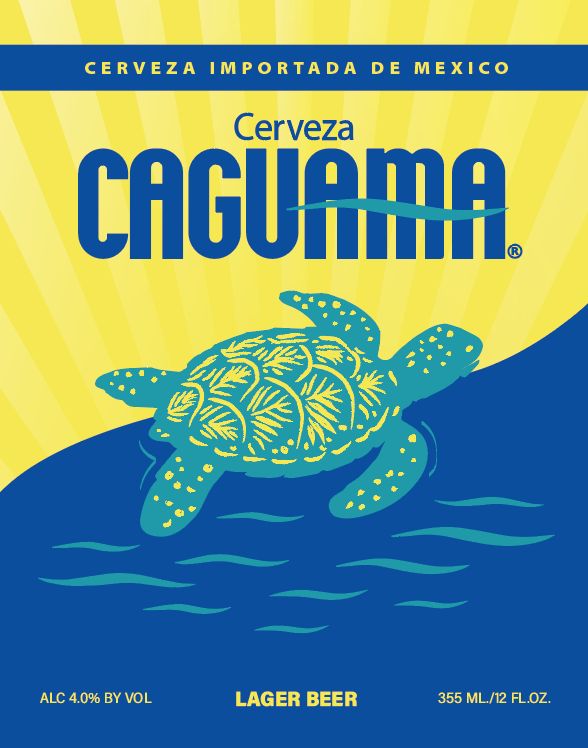 Cerveza Caguama label
