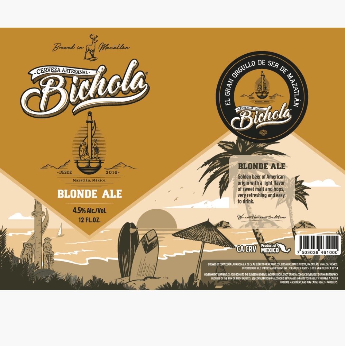Blonde Ale label
