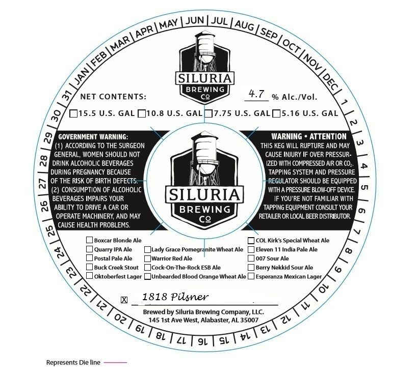 1818 Pilsner label