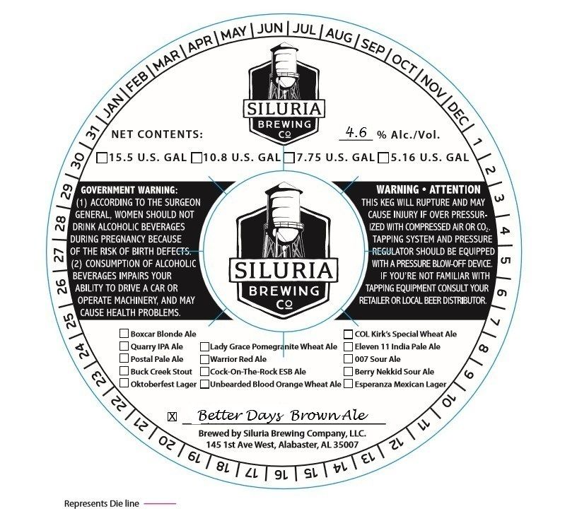 Better Days Brown Ale label
