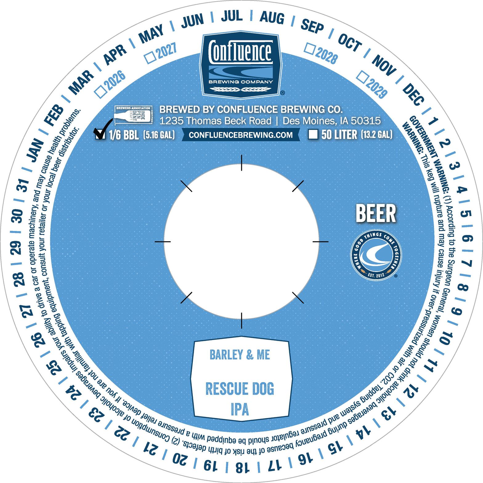 Rescue Dog IPA label