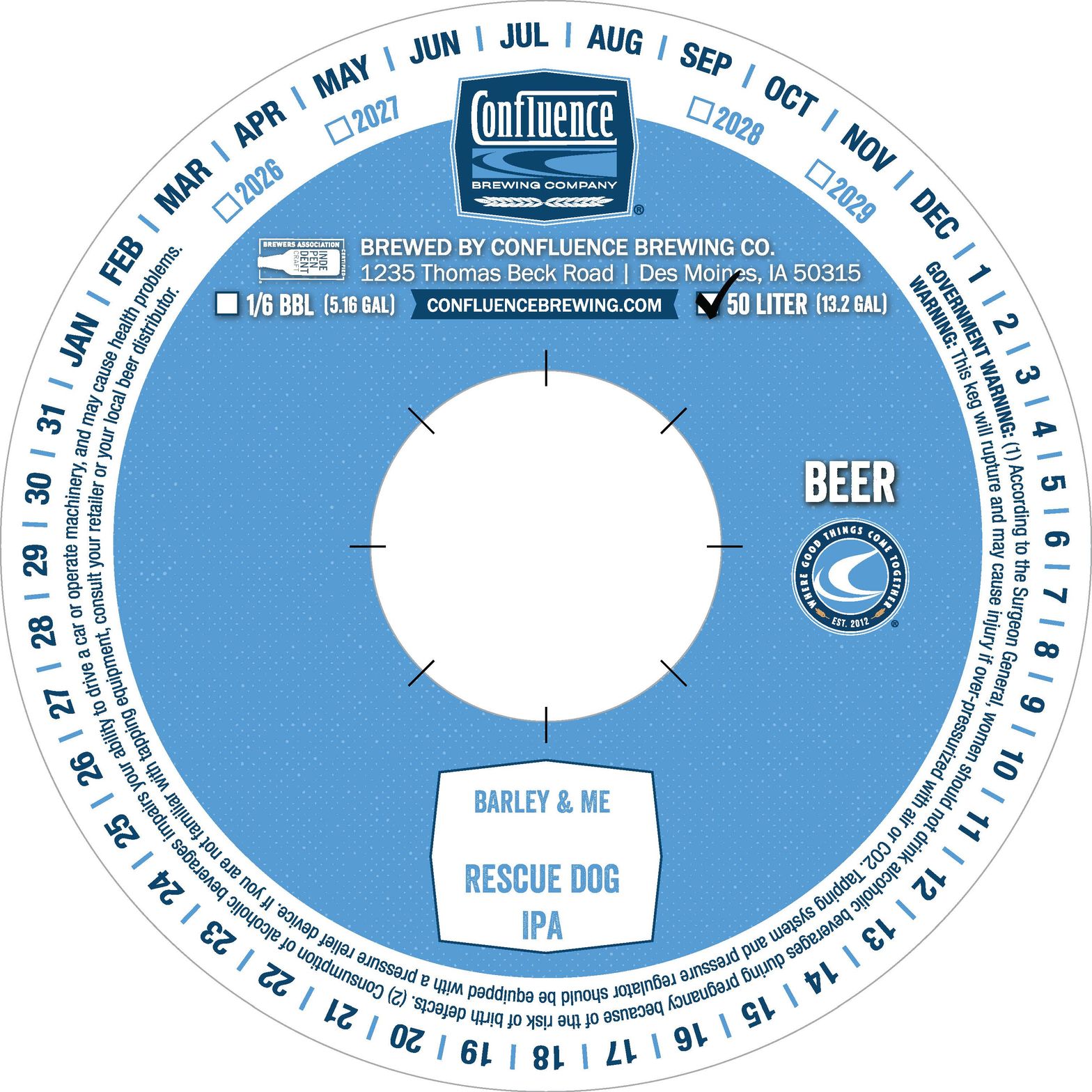 Rescue Dog IPA label