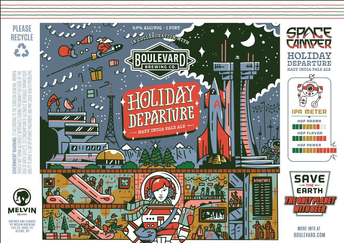 Holiday Departure label