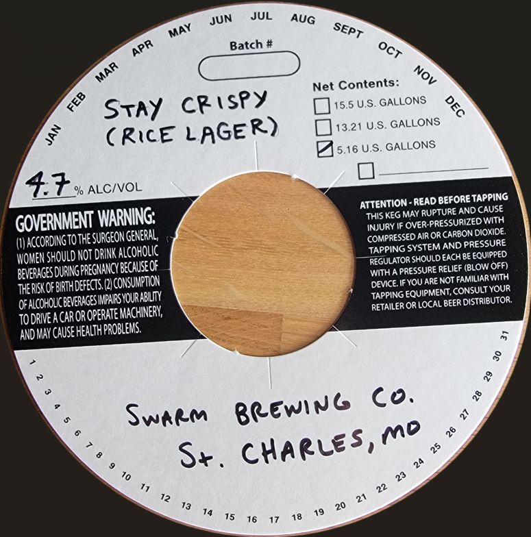 Stay Crispy label
