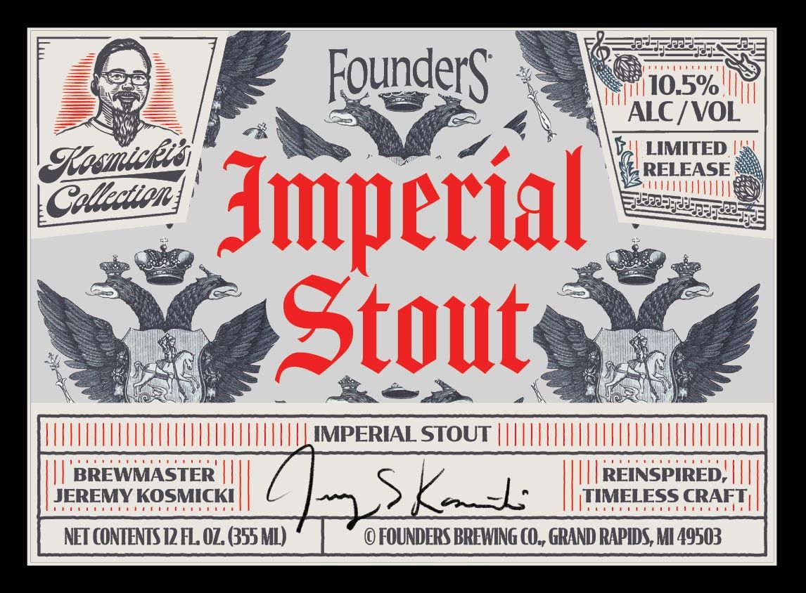 Imperial Stout label