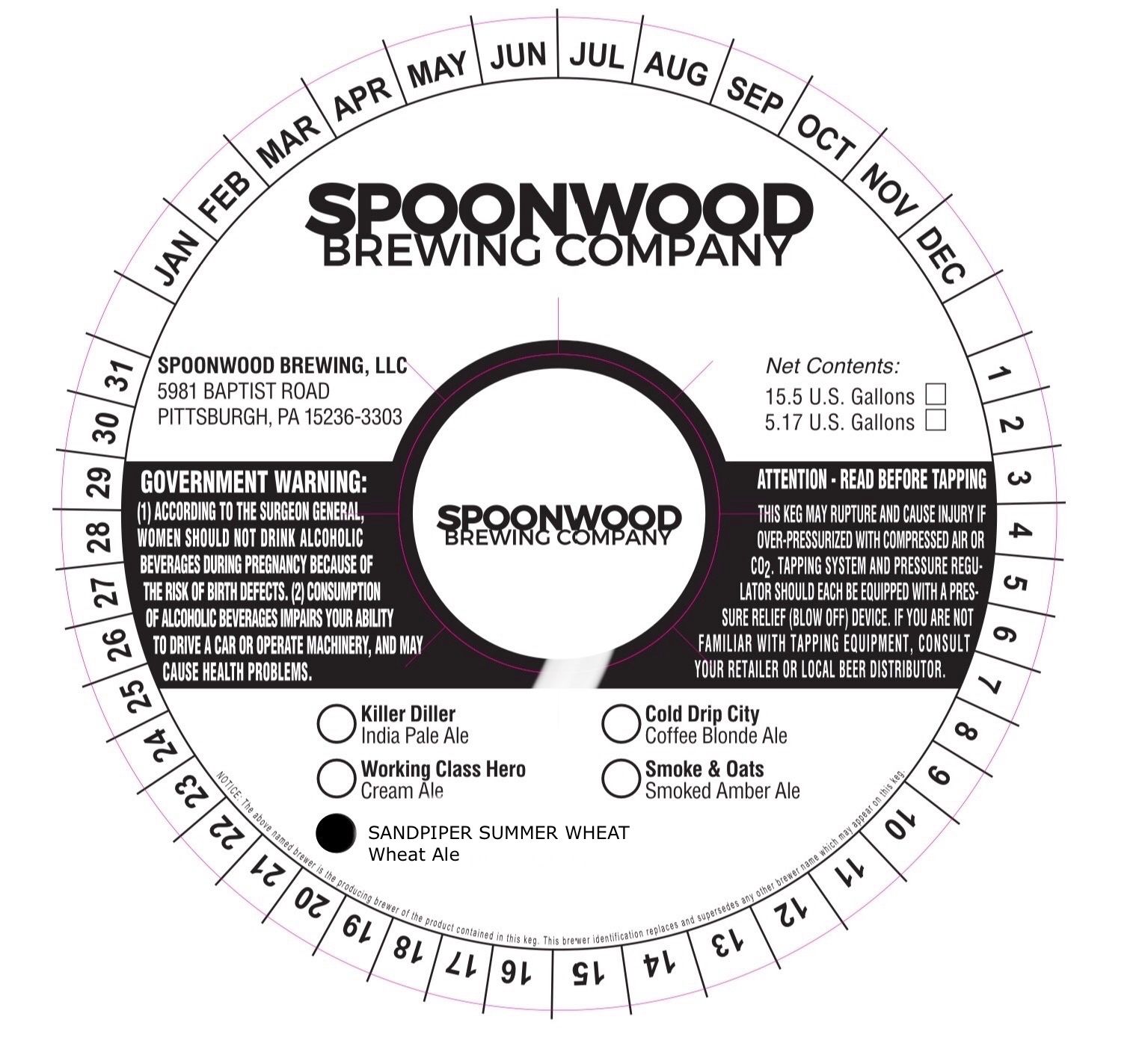 Sandpiper Summer Wheat label
