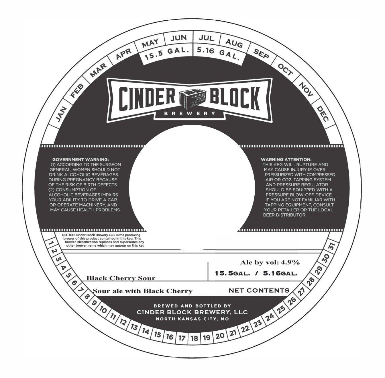 Black Cherry Sour label