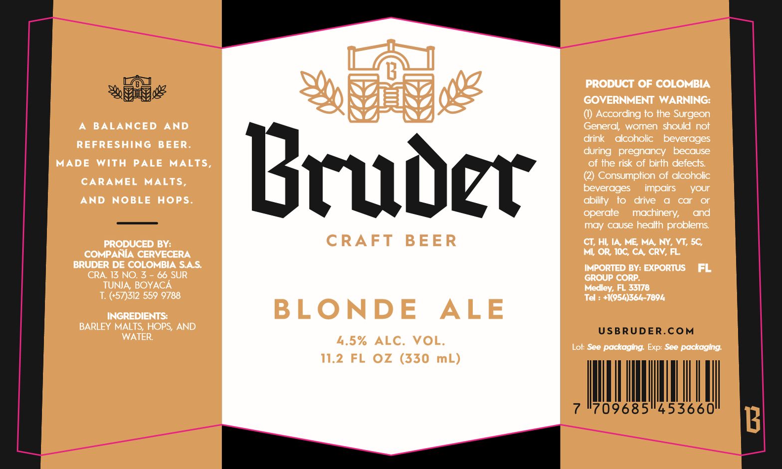 Blonde Ale label
