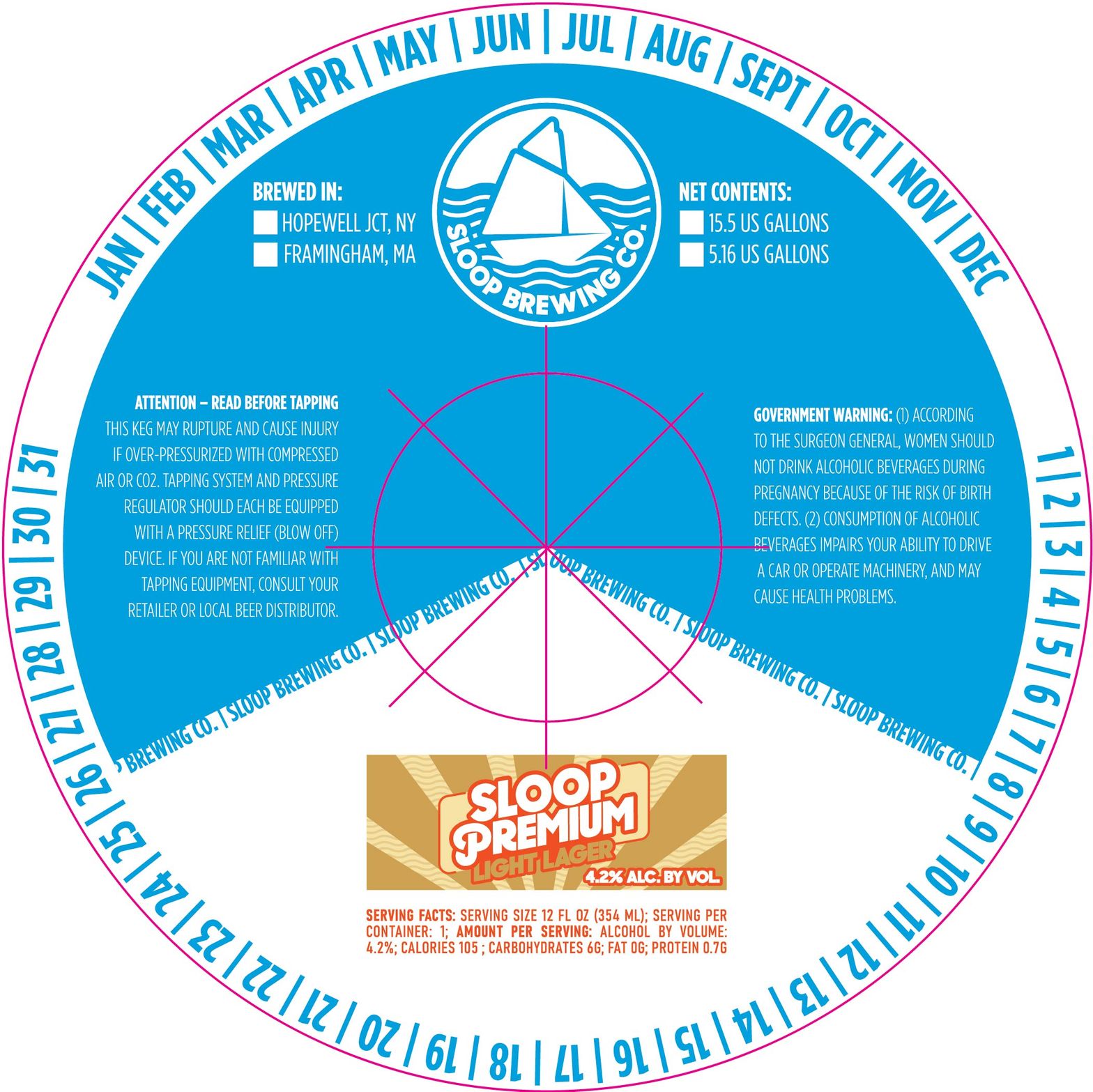 Sloop Premium Light Lager label