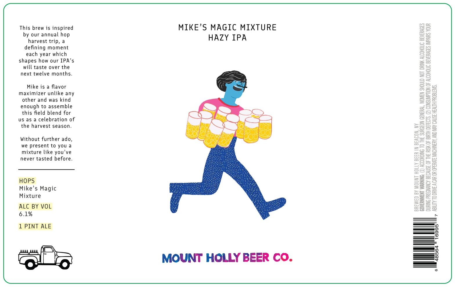 Mike's Magic Mixture label