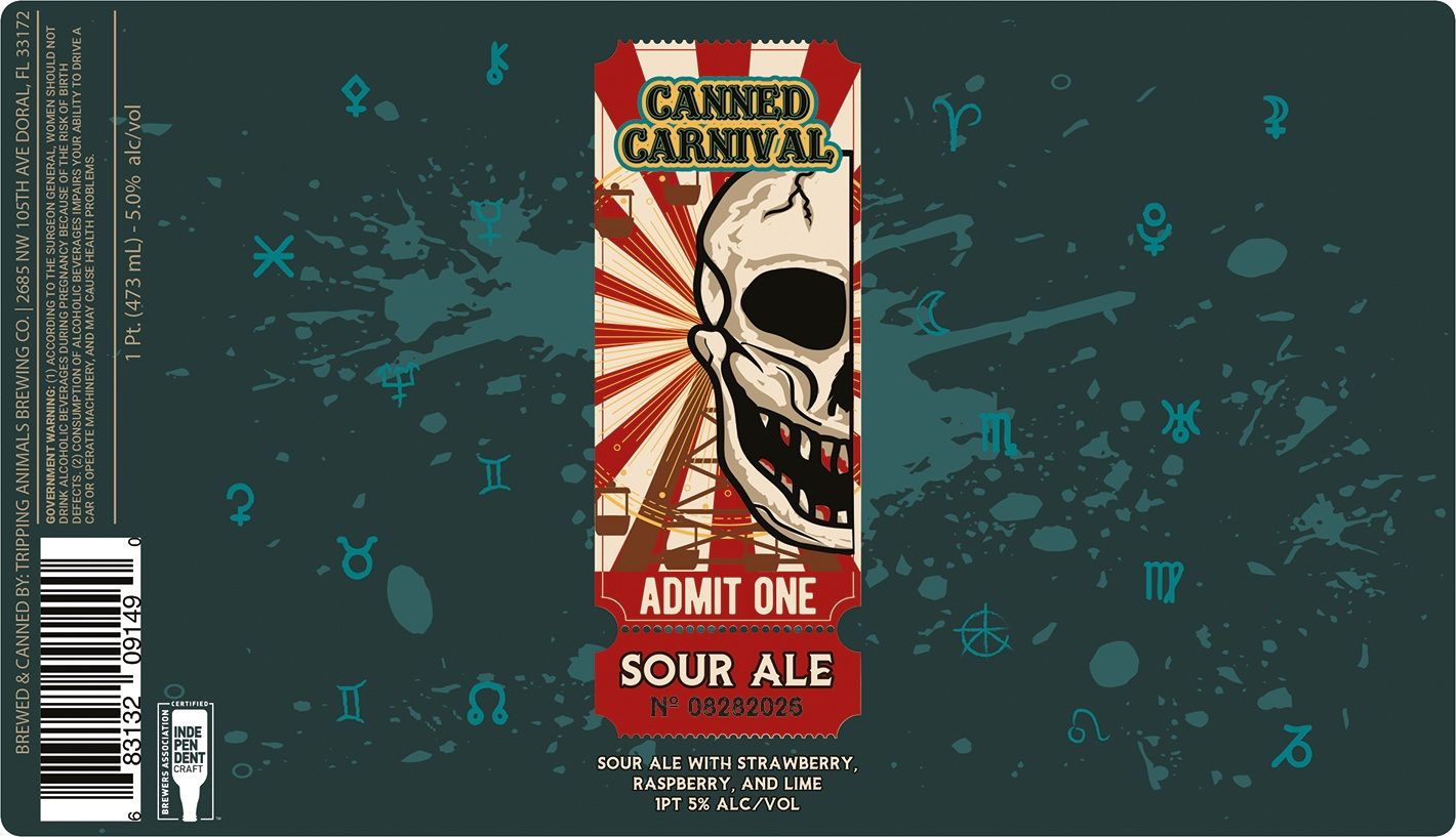 Canned Carnival label
